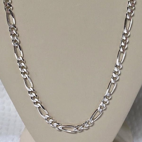 Sterling Silver Figaro 18"