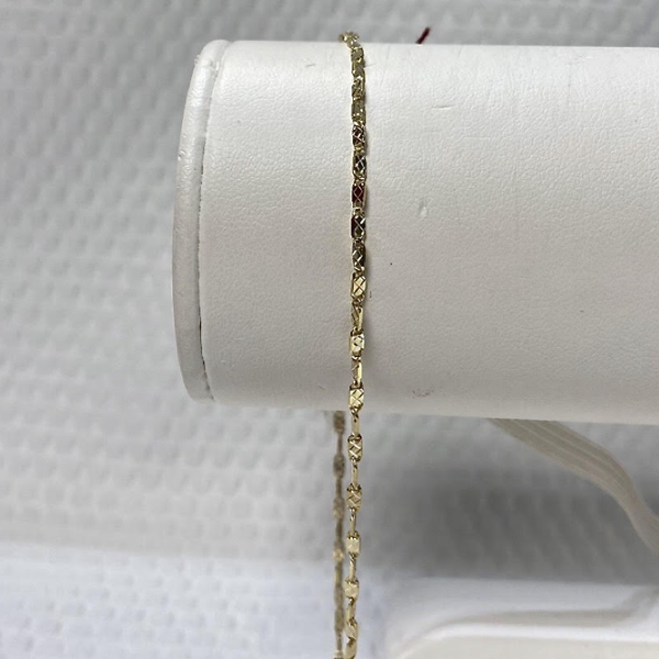 Yellow Gold 10kt. Anklet 10"