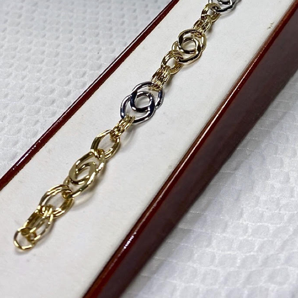 Yellow & White Gold 10kt. Bracelet