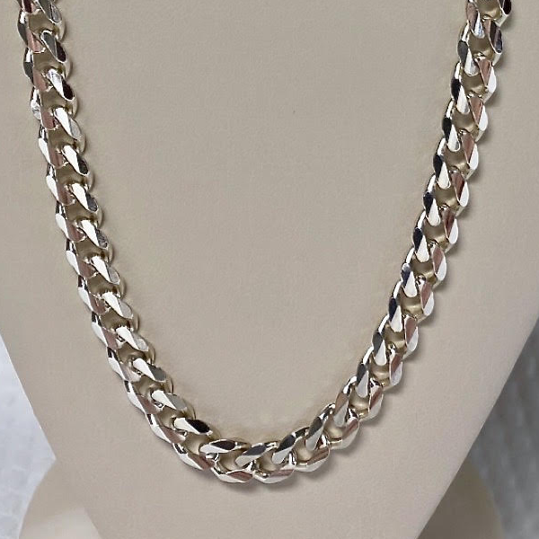 Sterling Silver Curb 18"