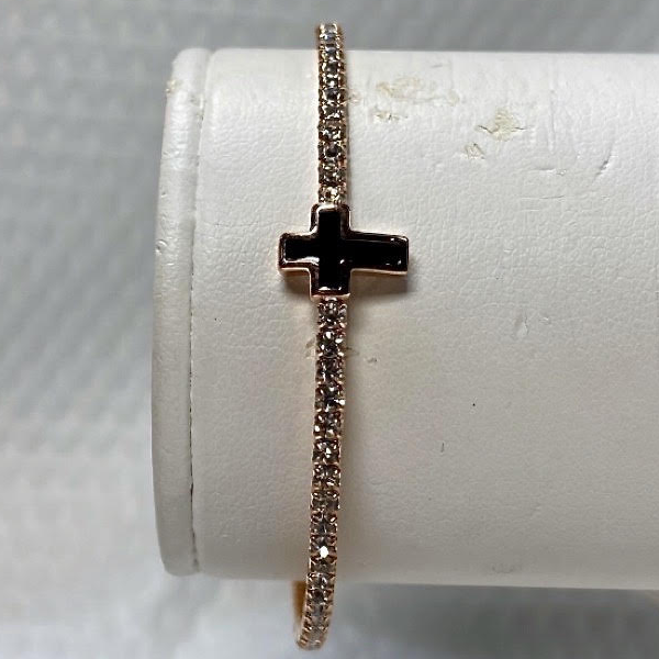 Rose Rhodium Bangle