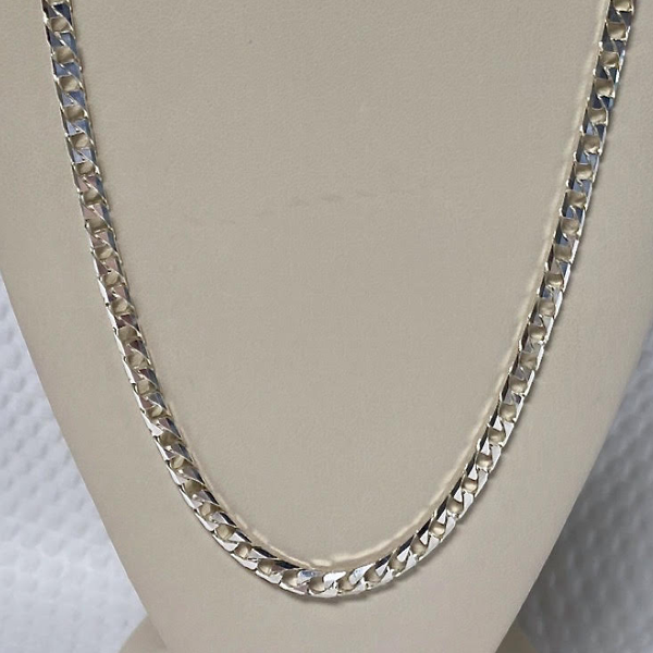 Sterling Silver Square Link 18"