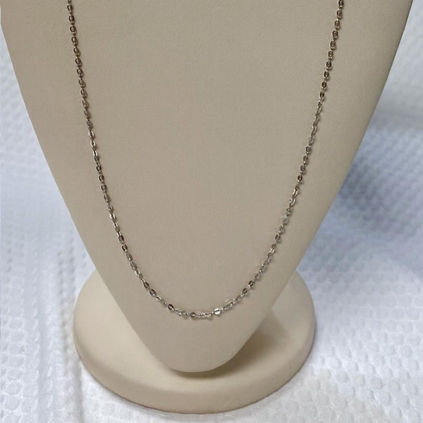 White Gold 10kt. Light Rolo 20"