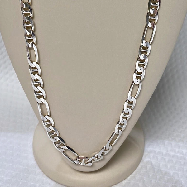 Sterling Silver Figaro & Gucci Link 20"