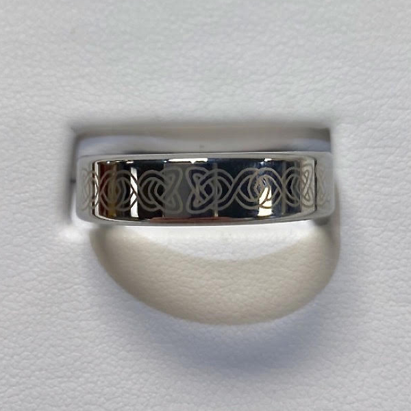 Tungsten 6mm Celtic Ring
