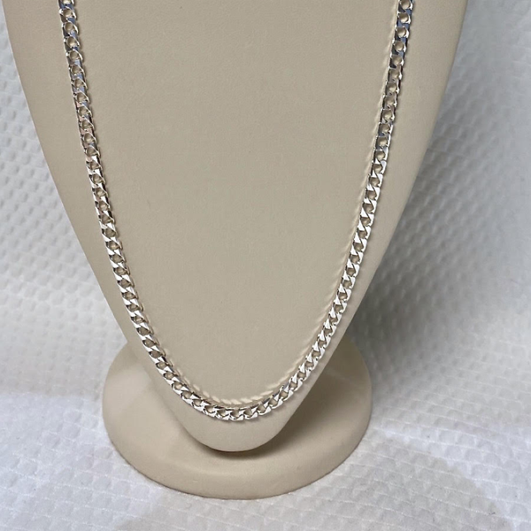 Sterling Silver Square Link 20"