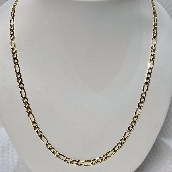 Yellow Gold 10kt. 22" Figaro