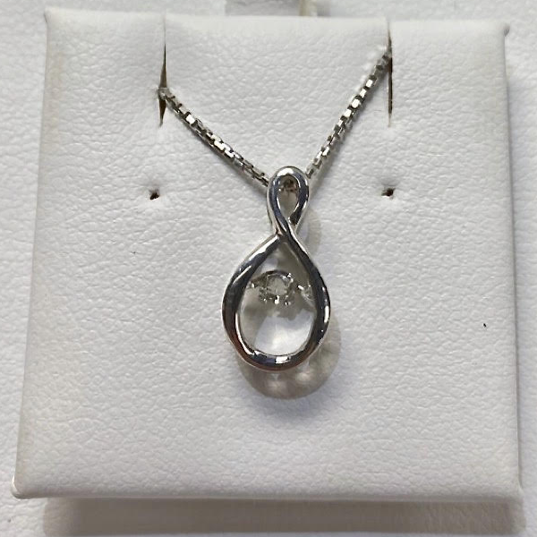 Silver Cubic Pulse Necklace