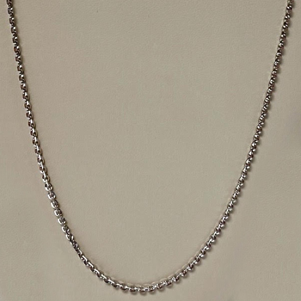 White Gold 10kt. XL Heavy Rolo Link 18"
