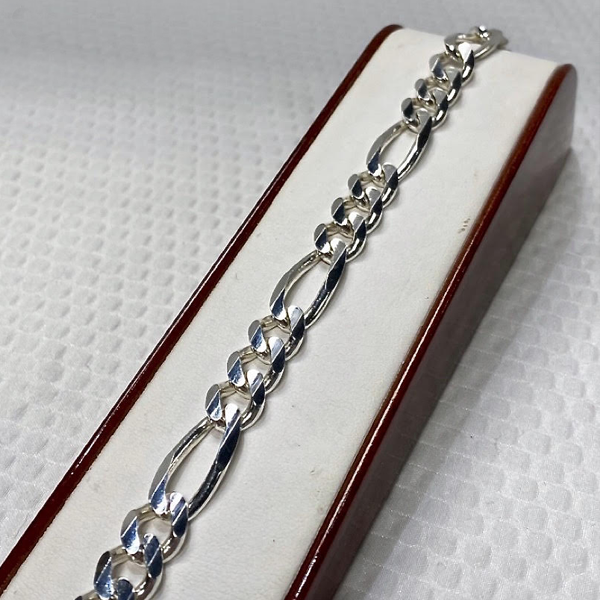 Sterling Silver Figaro Bracelet
