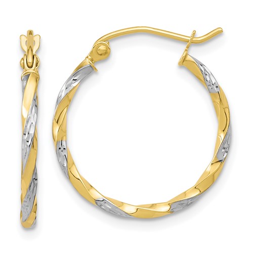 White&Yellow Gold 10kt Earrings