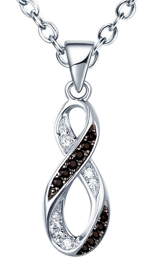 Silver& Black and White Cubic Pendant