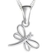 Sterling Silver Dragonfly Pendant