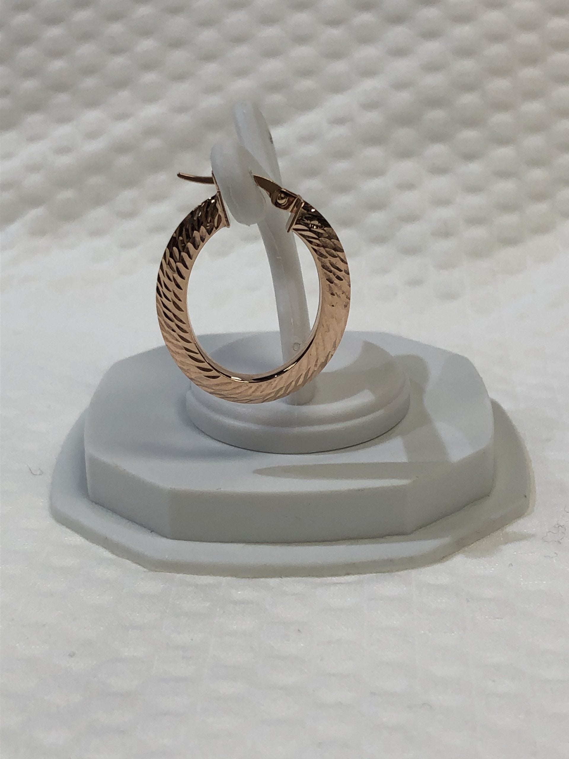 Rose Gold 10kt. Hoop Earrings