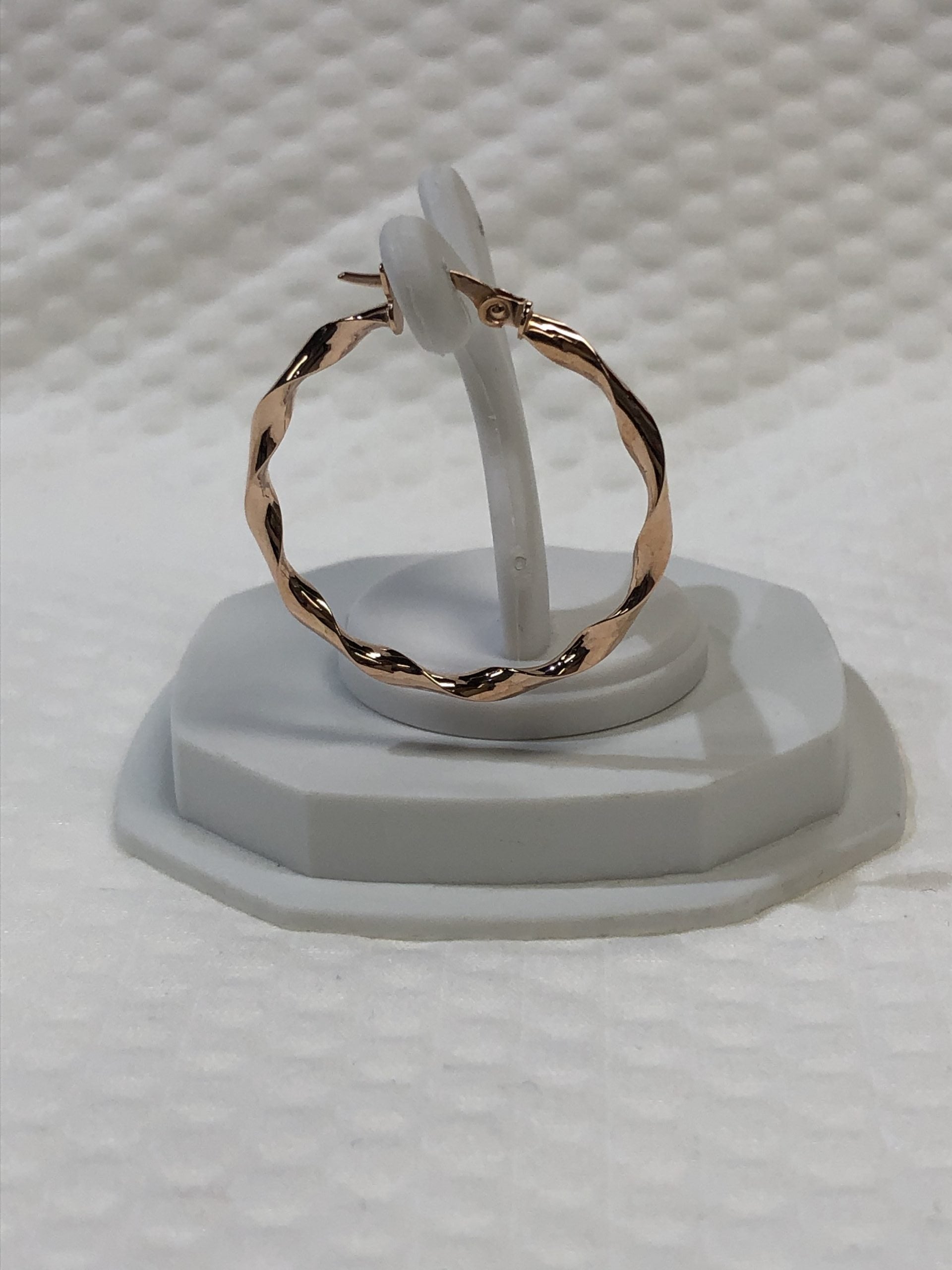 Rose Gold 10kt. Hoop Earrings