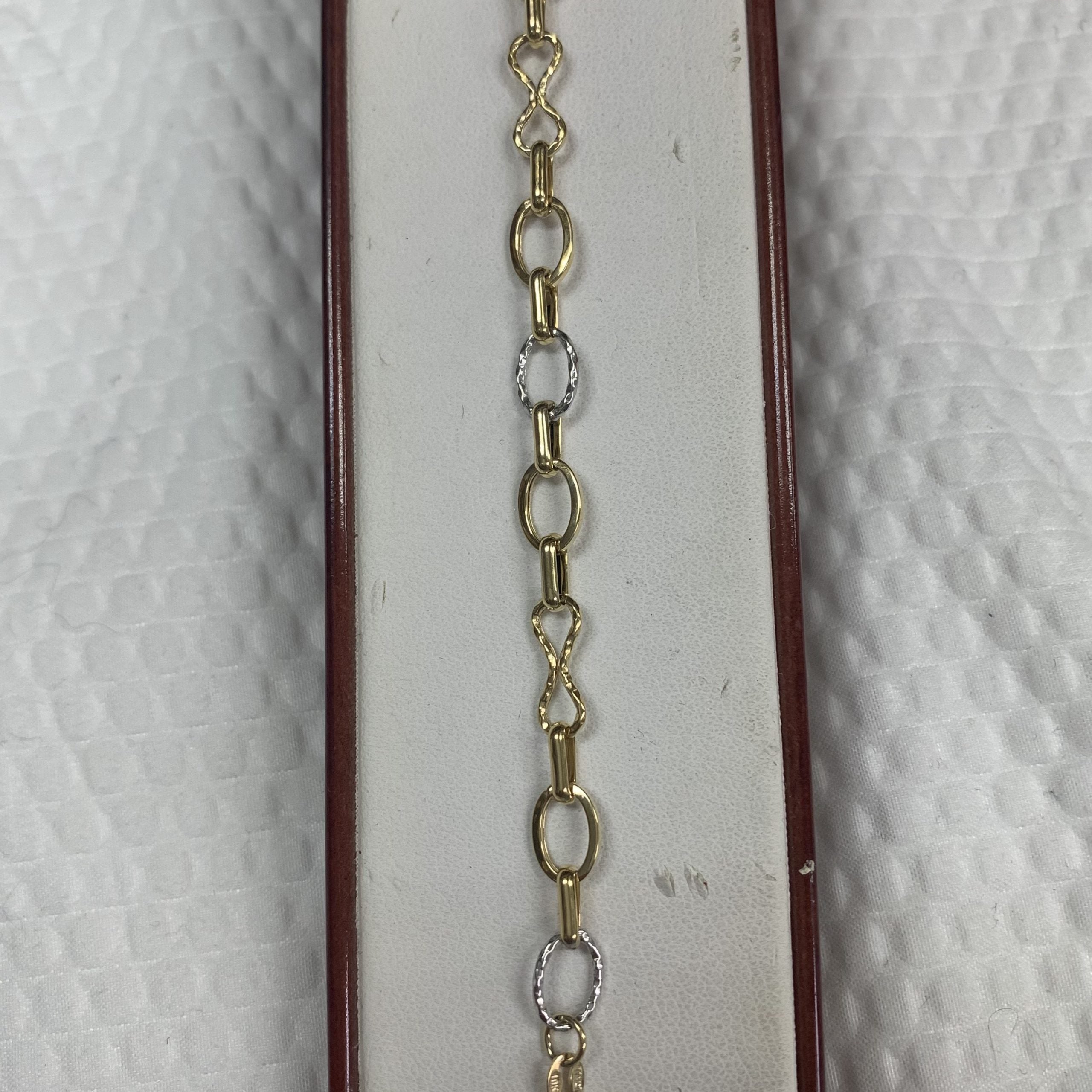 10kt Yellow & White Gold Bracelet