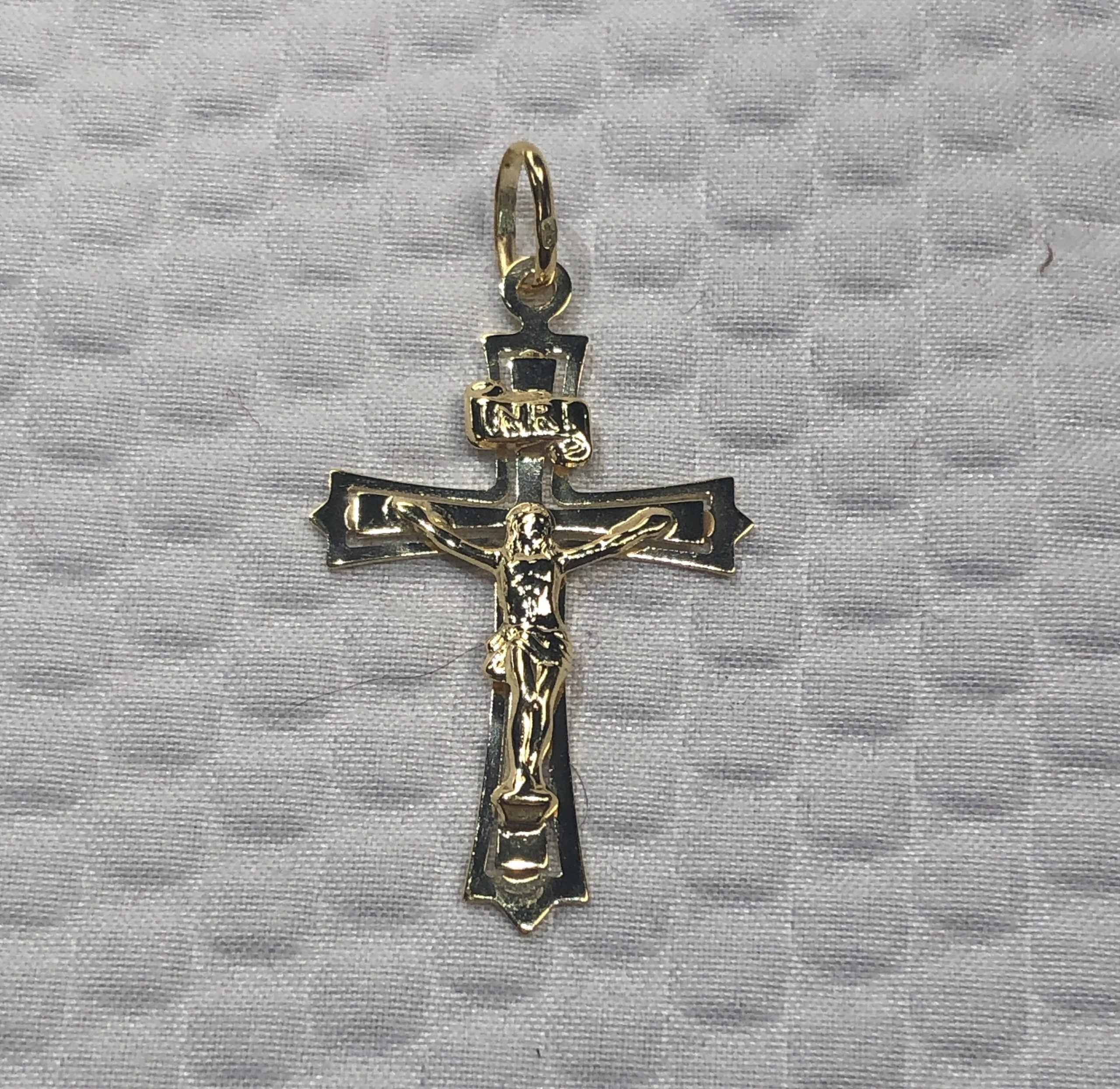 Crucifix- Yellow Gold 10kt. Pendant