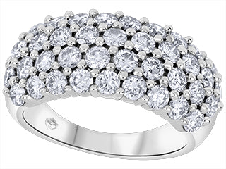 14kt White Gold Diamond Ring 2.30cttw