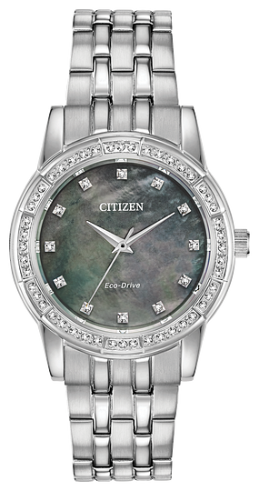 ladies citizen eco-drive watch mother of pearl
