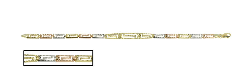 3 Tone Gold 10kt Bracelet