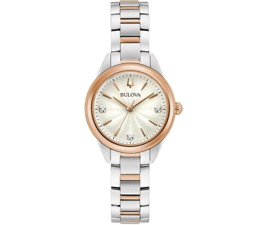 ladies bulova watch with diamonds