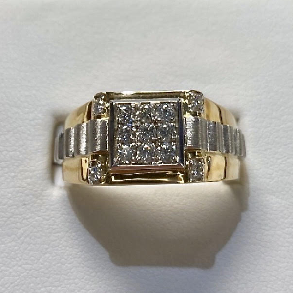 Yellow & White Gold 10kt. Diamond Ring 0.50ct
