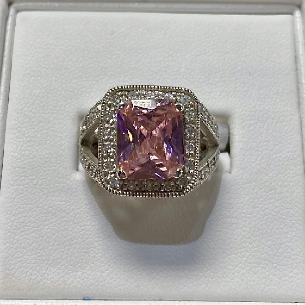 Silver Cubic Ring Size 7