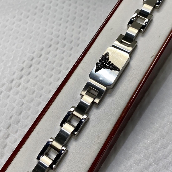 Stainless Men's Medical Alert Bracelet