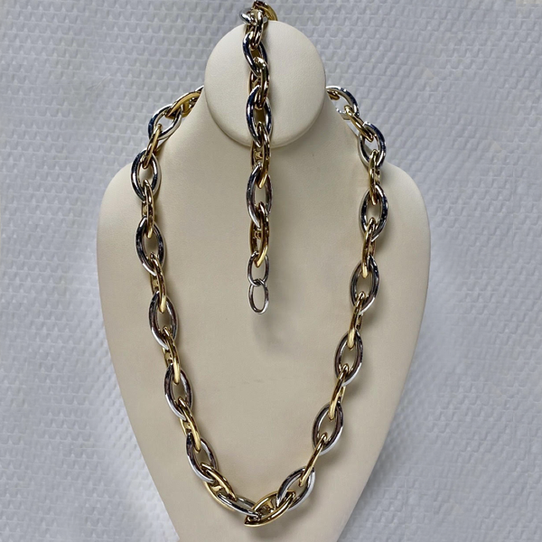 Stainless & Yellow Rhodium Set