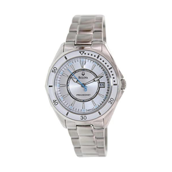 White Bulova (White face and Blue hands)