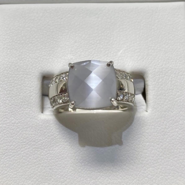 Silver Cubic Ring Size 6