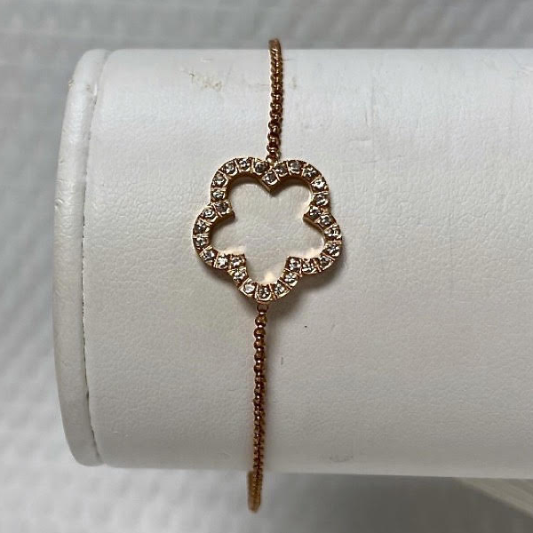 Rose Rhodium & Cubic Bracelet