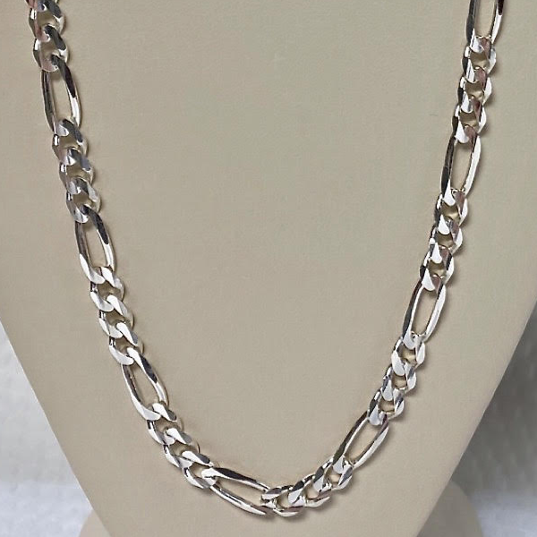 Sterling Silver Figaro 18"