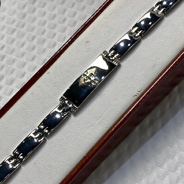 Stainless & Gold Ladies Medical Alert Bracelet
