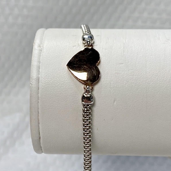 Silver & Rose Bracelet