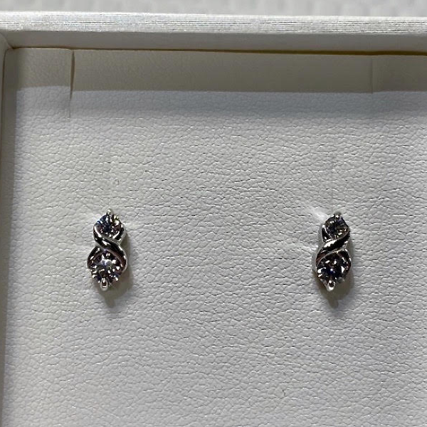 Silver Cubic Studs