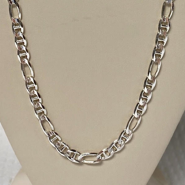 Sterling Silver Figaro & Gucci Link 18"