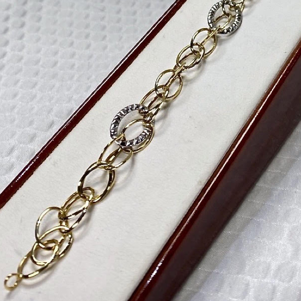 Yellow & White Gold 10kt. Bracelet