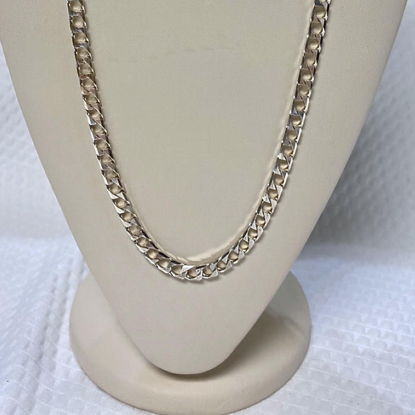 Sterling Silver Square Link 18"