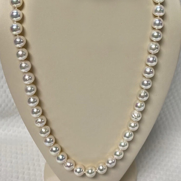8.5mm Akoya Barq Pearls 18"