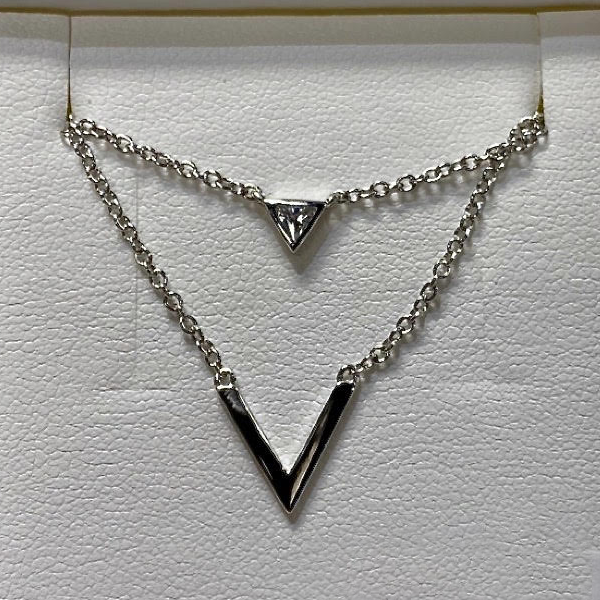 Silver Cubic Necklace