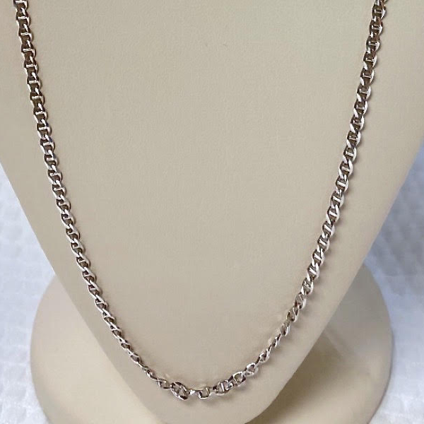 White Gold 10kt. Polished Gucci Link 20"