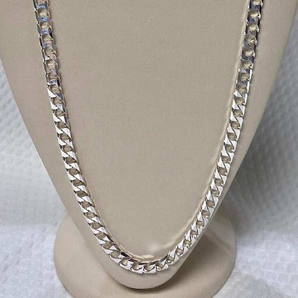 Sterling Silver Square Link 20"