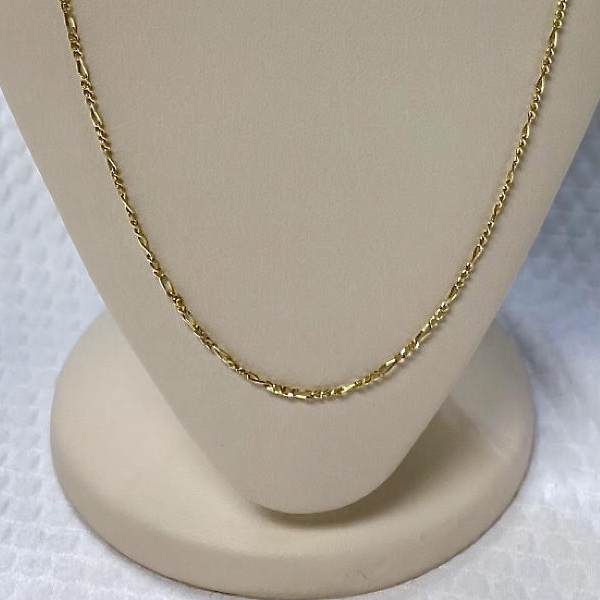 Yellow Gold 10kt. Light Figaro 20"