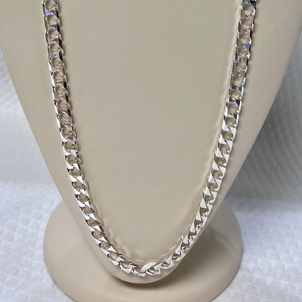 Sterling Silver Square Link 20"