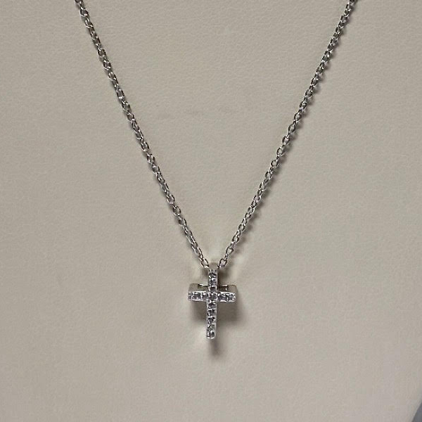 Silver White Topaz Necklace