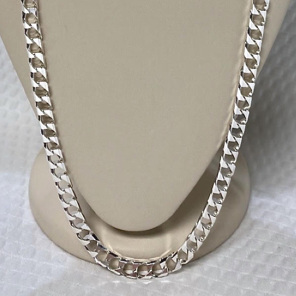 Sterling Silver Square Link 22"