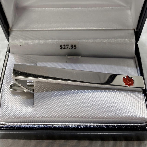 Canadian Leaf- Stainless Tie Clip