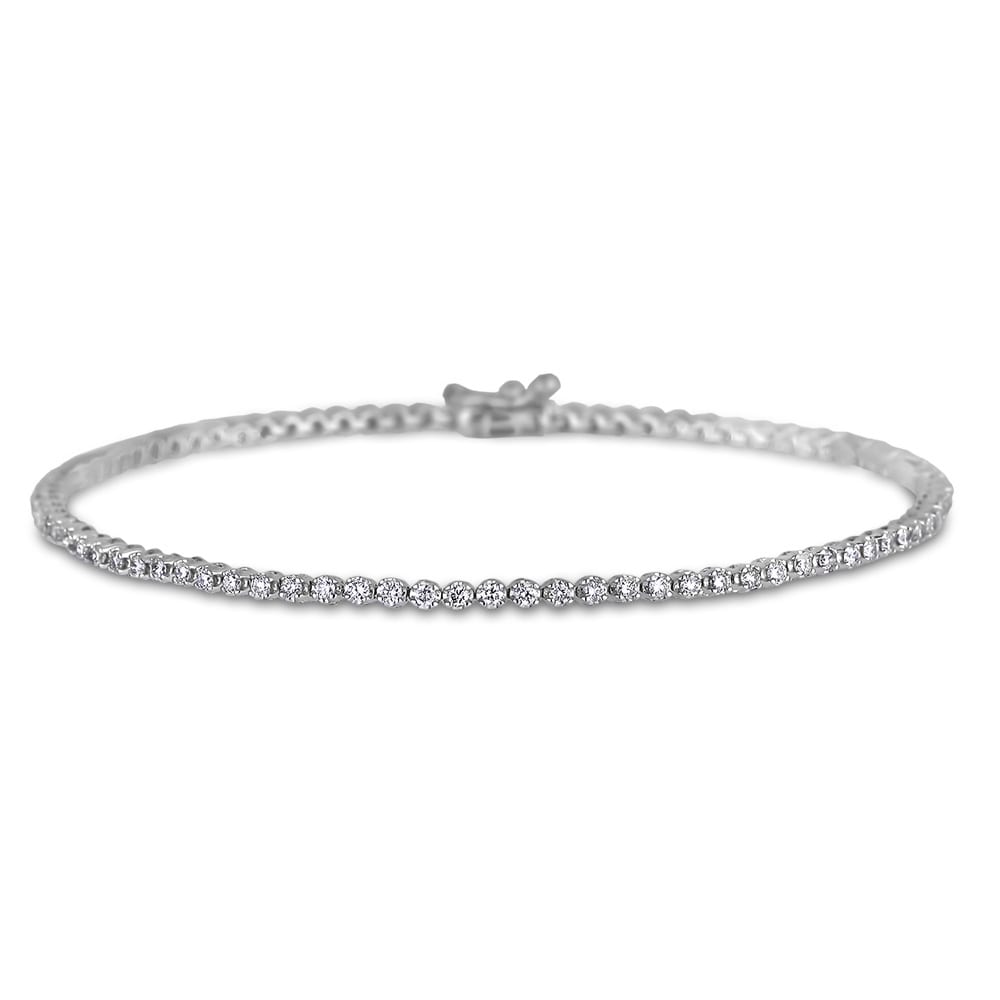 10kt White Gold .72cttw Canadian Diamond Tennis Bracelet