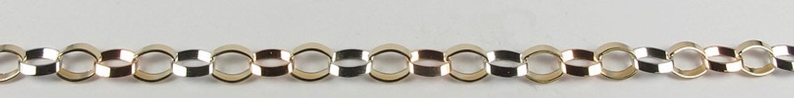 10kt tri-colour bracelet